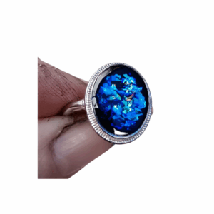 Rings with Silver Activated Shungite. Beautifully hand made for you