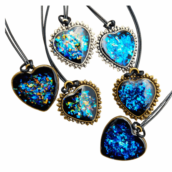 Blue Heart -Shungite Pendant Powerful EMF Protection - Image 2