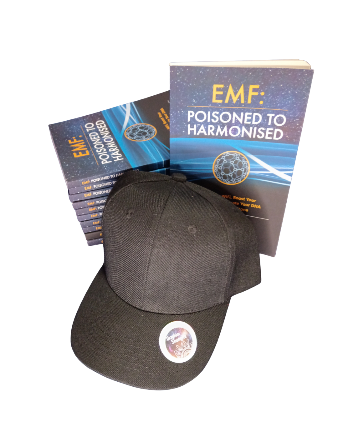 Hats: Silver Activated Shungite: Front section fully coated & Book-Pineal Activation, Energy Expansion.