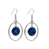 Silver Activated Shungite Earrings, Stylish Stainless Steel Settings - Image 7