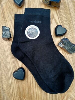 Photon Aligning Shungite Infused Socks-, Strengthening Your Energy Field Instantly! - Adult Small