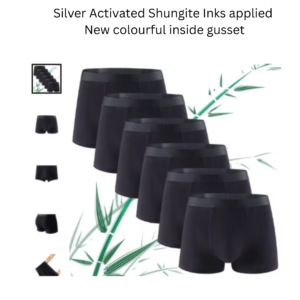 Shungite Boxer Shorts-Protective 5G Photonic Alignment for a well-being body