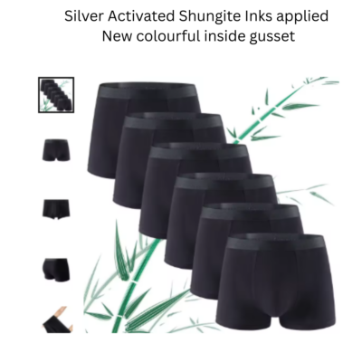 Shungite Boxer Shorts-Protective 5G Photonic Alignment for a well-being body